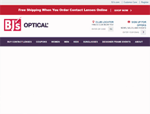 Tablet Screenshot of bjsoptical.com